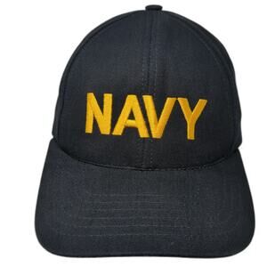 Graffiti Snapback Hat Blue One Size US Navy Embroidered Made in USA Structured